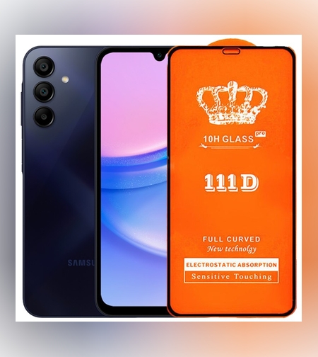 Folie Securizata pentru Samsung A15 4G, Flippy, Sticla de Protectie Compatibila cu Samsung A15 4G, Full Cover 111D, 10H GLASS, Margini Negre, Transparenta