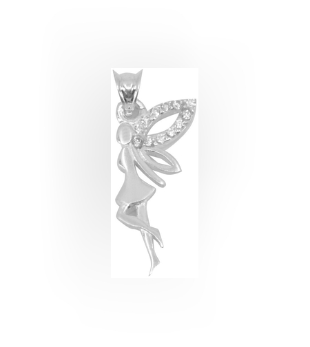 Pandantiv, Jolie Silver, Argint 925, Model Zana cu Pietre, 1.6 g, 25x10 mm