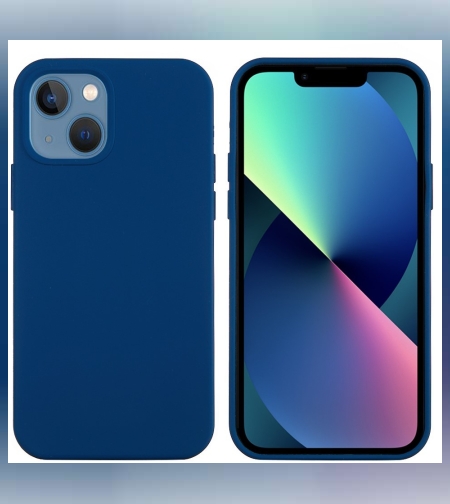 Husa protectie compatibila cu Huawei Enjoy Z Liquid Silicone Case Albastru inchis