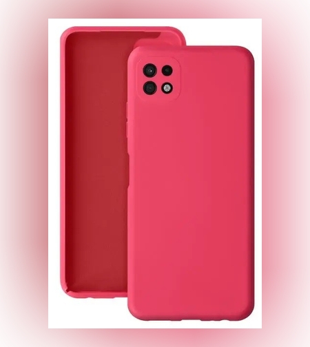 Husa protectie Flippy pentru Samsung A22 5G Liquid Silicone Roz Fuchsia/Roz