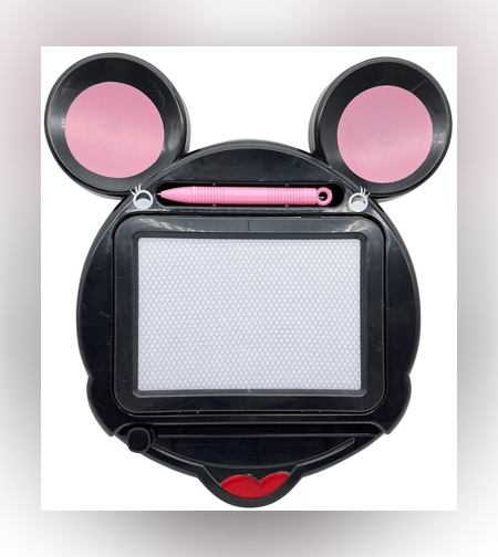 Tabla Magnetica pentru desen Flippy, Pix, forma Soricel, dimensiuni 23x26.5 cm, Dezvolta Creativitatea, Negru