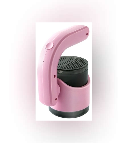 Aparat Pentru Curatat Scame, Par Si Praf, Flippy, cu LED, Pentru Diferite Tipuri De Material, Cu Lame Din Otel Inoxidabil, Compartiment de Depozitare, Maner Reglabil, 11x10.5x8.7 cm, Roz