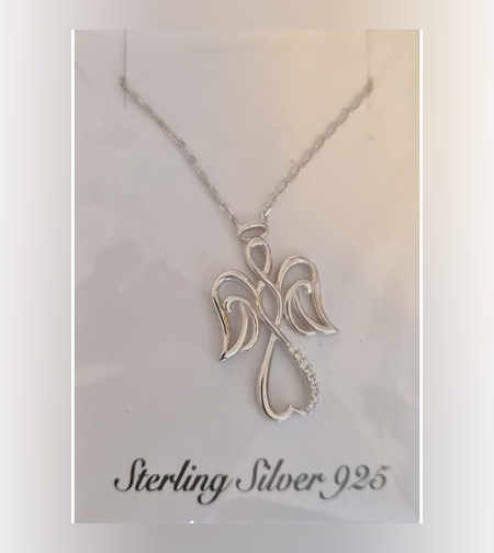 Colier Argint 925 Inger Impletit, cu Zirconiu, Alb