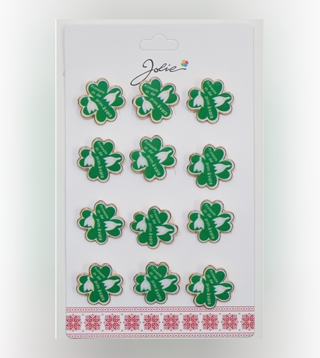 Set 12 Brose Martisor Primavara cu Mesaj Primeste in Dar Primavara