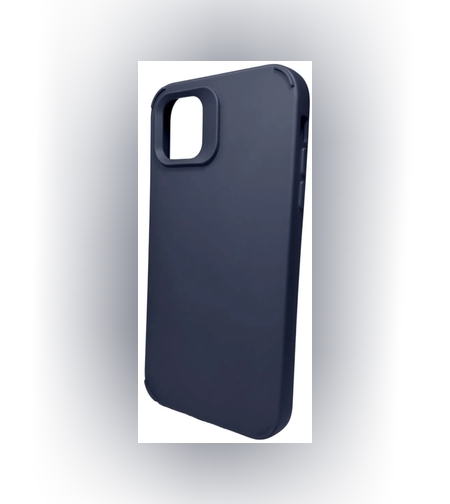 Husa Apple iPhone 15 Pro, Flippy, din Silicon Lichid, Interior din Microfibra, Lentile Fosforescente de Protectie Camera, Anti Amprenta, Rezistenta la Socuri, Albastru Marin