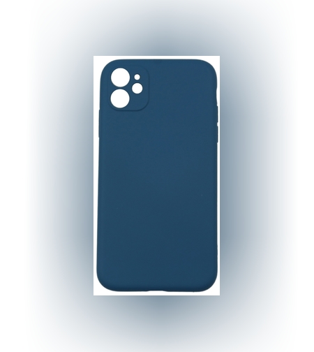 Husa protectie Flippy compatibila cu Huawei P Smart 2021 Liquid Silicone Case Albastru inchis