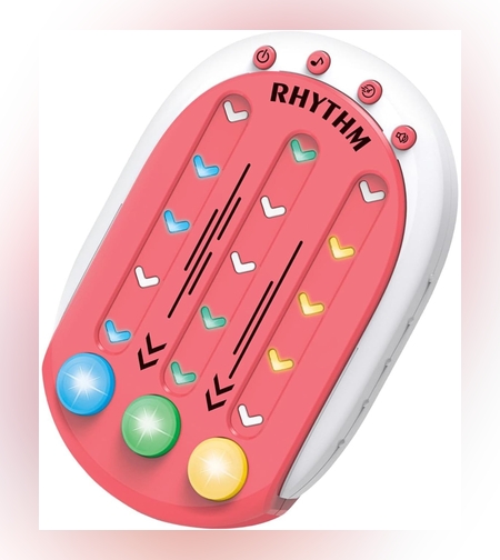 Jucarie Interactiva, Flippy, Tip Jocuri Ritmice, +3 Ani, din ABS, 8 Niveluri de Joc, 9.5 x 2.5 x 13.6 cm, Rosu