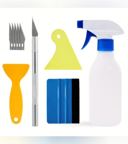 Accesorii pentru Tonarea Masina, set din 10 Bucati, Lame, Pulverizator, Palete, din Plastic PP, Multicolor