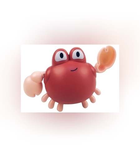 Jucarie de baie pentru copii, Flippy, crab rosu