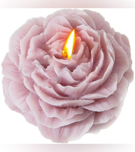 Lumanare Parfumata, Flippy, Model Trandafir, Ardere 10h, 70 g, 7.5 x 3.5 cm, Parfum de Lavanda, Lila