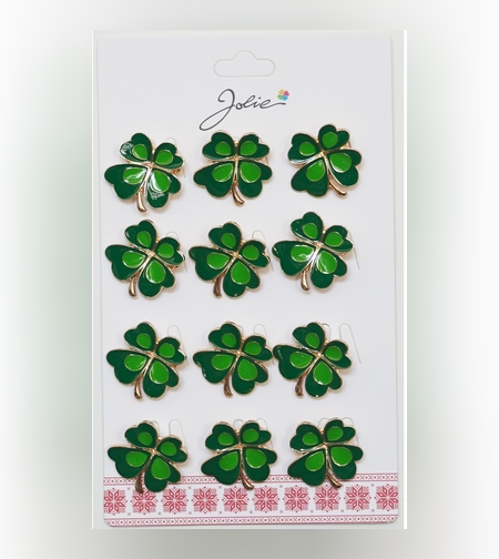 Set 12 Brose Martisor Primavara Trifoi Verde