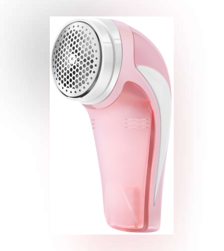 Aparat Pentru Curatat Scame, Par Si Praf, Flippy, Pentru Diferite Tipuri De Material, Cu Lame Din Otel Inoxidabil, Incarcare Prin USB Type-C, Cu Perie De Curatare si Cablu USB Incluse, 13.5x9 cm, Roz