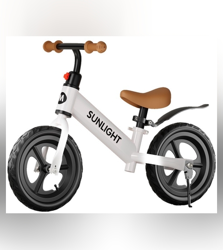 Bicicleta de Echilibru, Pentru Copii, Flippy, Fara Pedale, Cu Doua Roti, 2-6 Ani, Inaltime Reglabila, 82 x 55 x 45 cm, Alb