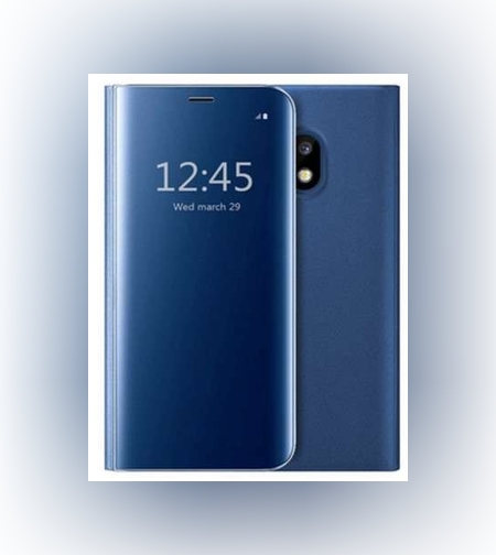 Husa Huawei P40 Pro Flip Cover Oglinda Albastru