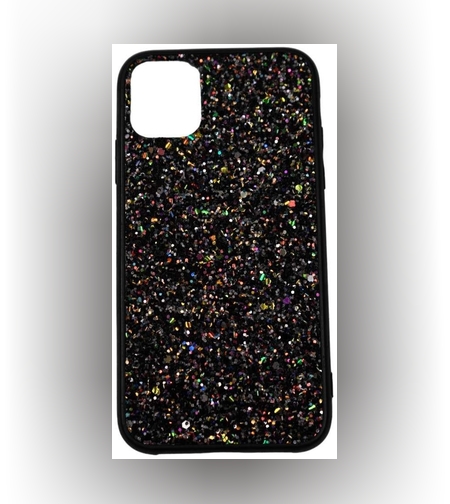 Husa de protectie pentru Apple iPhone SE 2020 Sparkling Glitter TPU Negru