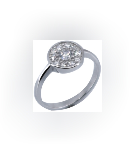 Inel Argint 925 Banut cu Zirconii, Marime 48