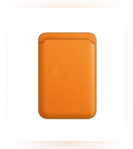 Portofel Flippy MagSafe piele pentru carduri compatibil cu Apple iPhone 12/12 Mini/12 Pro/12 Pro Max,Portocaliu