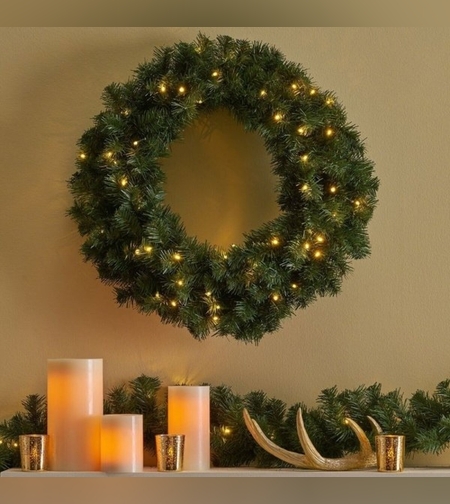 Instalatie de Craciun cu Baterii Fir Negru Tip Sir 4.5 m 50 LED -uri Alb Cald