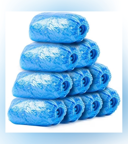 Set 100 Huse de Pantofi Impermeabile de Unica Folosinta, Flippy, Universale, Albastre, pentru Zile Ploioase