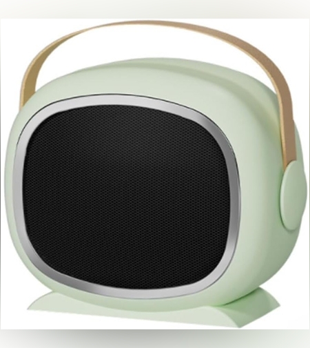 Aeroterma cu Incalzire Ceramica PTC, Flippy, din ABS, Oprire Automata, Protectie Supraincalzire, 700/1200W, 220V, 21 x 16 x 11 cm, Verde