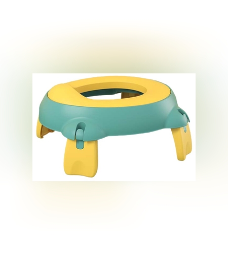 Olita Portabila,Flippy, pentru Calatorii, Confectionata din Spuma PU, 1-6 ani, 34x32x17 cm, Verde/Galben