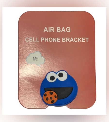 Suport pentru Telefon, Flippy, Stand cu Adeziv pentru Telefon, Model Animat 22, Blue Frog, Albastru