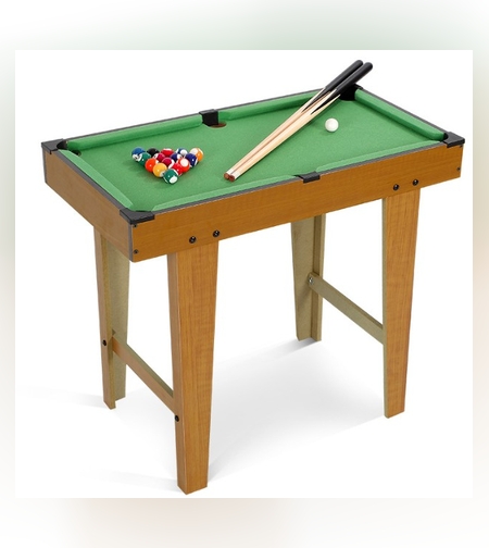 Mini Masa de Biliard pentru Copii, Flippy, Durabil, Usor de Transportat, 2 Tacuri, 16 Bile, 69x37x60 cm