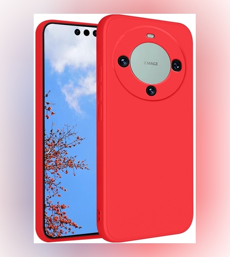 Husa de Protectie, Flippy, pentru Huawei Mate 60 Pro, Liquid Silicone, cu Microfibra pe Interior, Protectie Antisoc, Compatibil Incarcare Wireless, Rosu