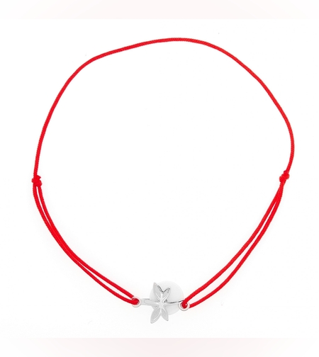 Bratara cu Nod Dublu Argint 925, Libelula cu Sidef