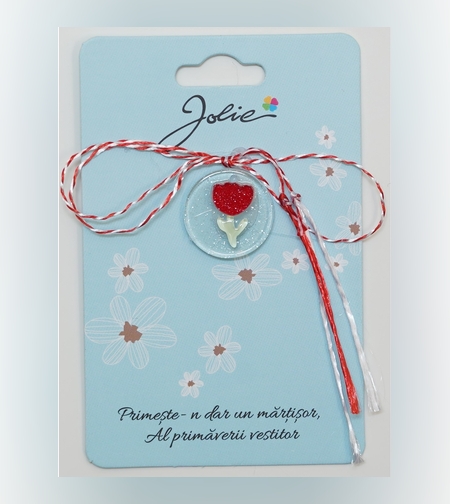 Martisor din Acril, Dimensiune Pandantiv Aprox 2 cm, Multicolor, Model 12