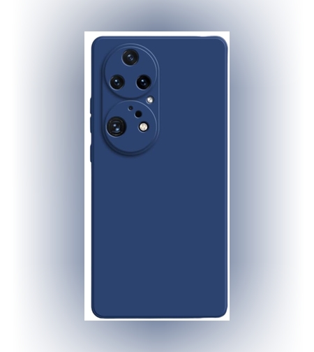 Husa de Protectie, Flippy, pentru Huawei P50 Pro, Liquid Silicone, cu Microfibra pe Interior, Protectie Antisoc, Compatibil Incarcare Wireless, Albastru