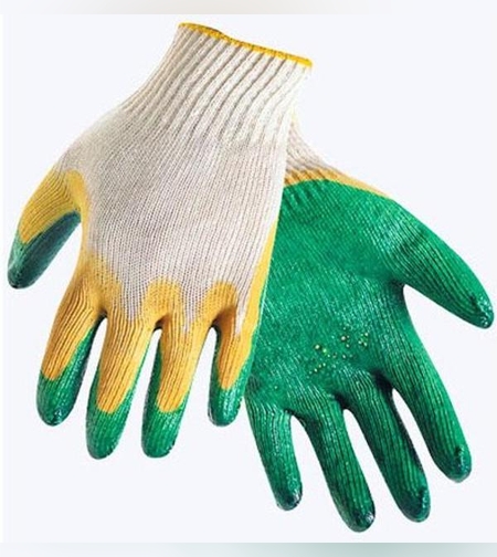 Перчатки х/б с латексом (2-й облив)