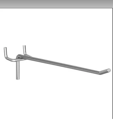 Крючок на перфорацию одинарный 150мм ЦИНК