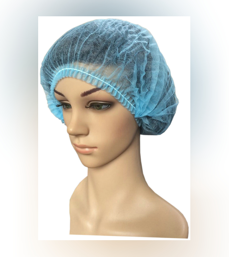 Шапочка Шарлотта одноразовая голубая 
