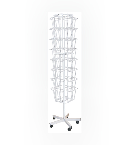 Стеллаж для печатной продукции А-29К белый (32 ячейки*А4)