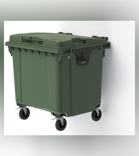 Мусорный контейнер 1100л (ESE) зеленый