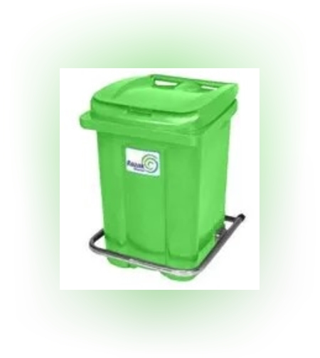 Бак 60 л с педалью (коричневый/салатовый)