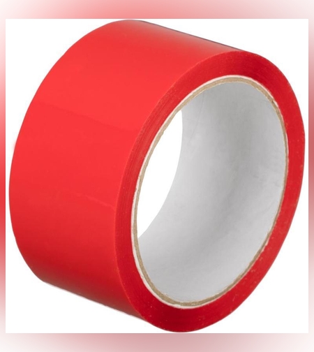 Клейкая лента 48мм*66м цвет красный