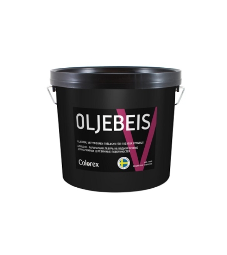 Oljebeis V  (Алкидно-акрилатная лазурь для наружных деревянных поверхностей) 0,9л