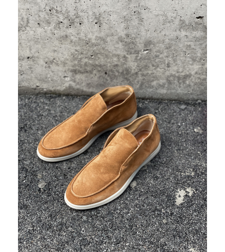 Camel Suede Leather Shoes