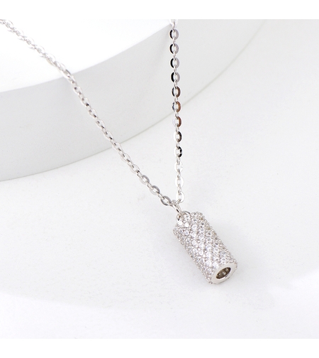 Сребърно колие Цилиндър | колекция Delicate Silver | Бижута Invoke.bg
