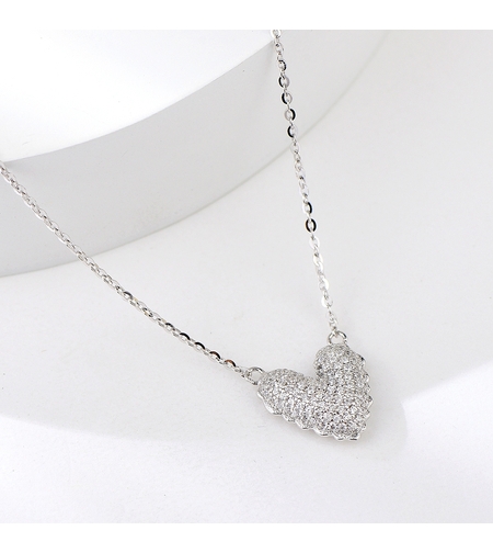 Сребърно колие Сърце | колекция Delicate Silver | Бижута Invoke.bg