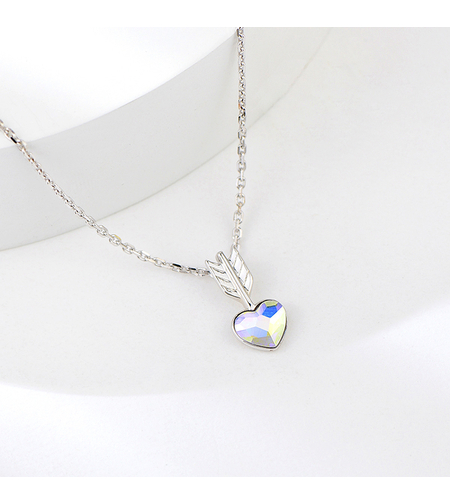 Сребърно колие Стрелата на Амур | колекция Delicate Silver | Бижута Invoke.bg