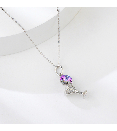 Сребърно колие Коктейл | колекция Delicate Silver | Бижута Invoke.bg