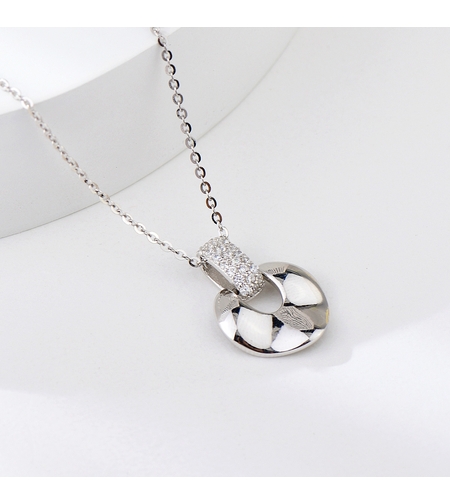 Сребърно колие Орнаменти със седеф | колекция Delicate Silver | Бижута Invoke.bg