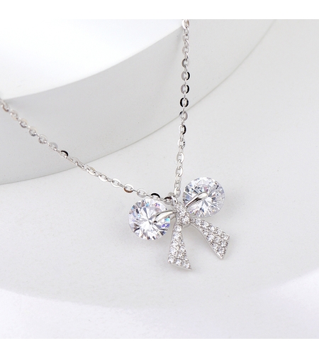 Сребърно колие Кристални Черешки | колекция Delicate Silver | Бижута Invoke.bg