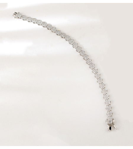 Сребърна гривна с платинено покритие | Колекция Silver Premium | Бижута Invoke.bg