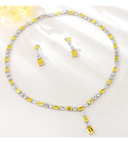 Сребърен комплект с платинено покритие | Колекция Silver Premium | Бижута Invoke.bg