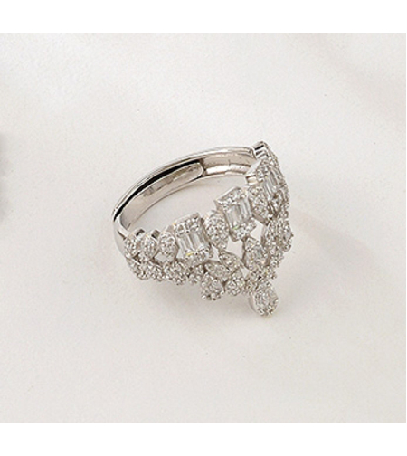 Сребърен пръстен с платинено покритие | Колекция Silver Premium | Бижута Invoke.bg