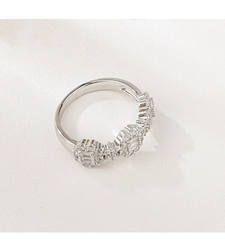 Сребърен пръстен с платинено покритие  | Колекция Silver Premium | Бижута Invoke.bg